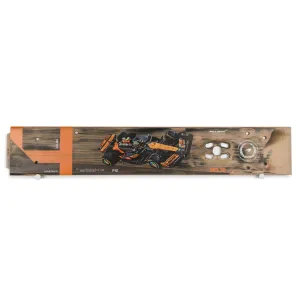 Lando Norris 2024 McLaren F1 Team Race Used Skid Plank Wall Art - Qatar GP