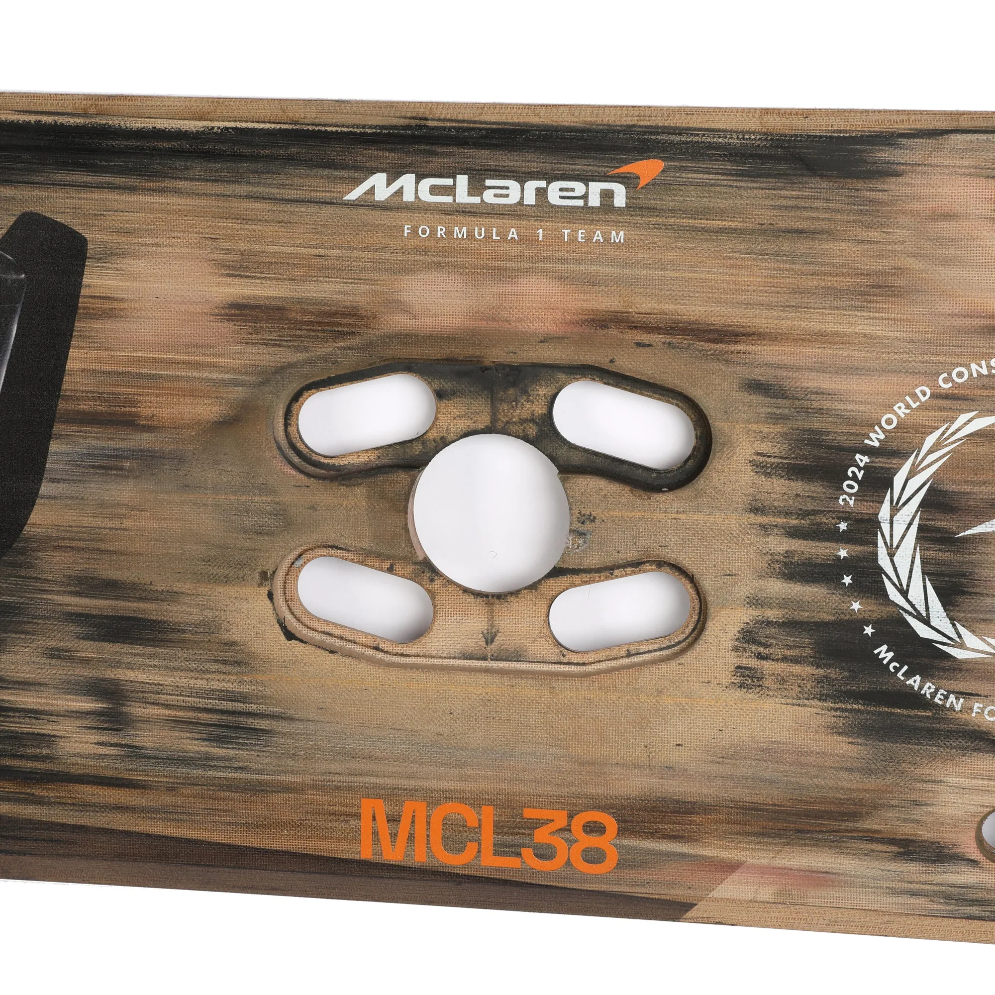 Lando Norris 2024 McLaren F1 Team Race Used Skid Plank Wall Art - Qatar GP