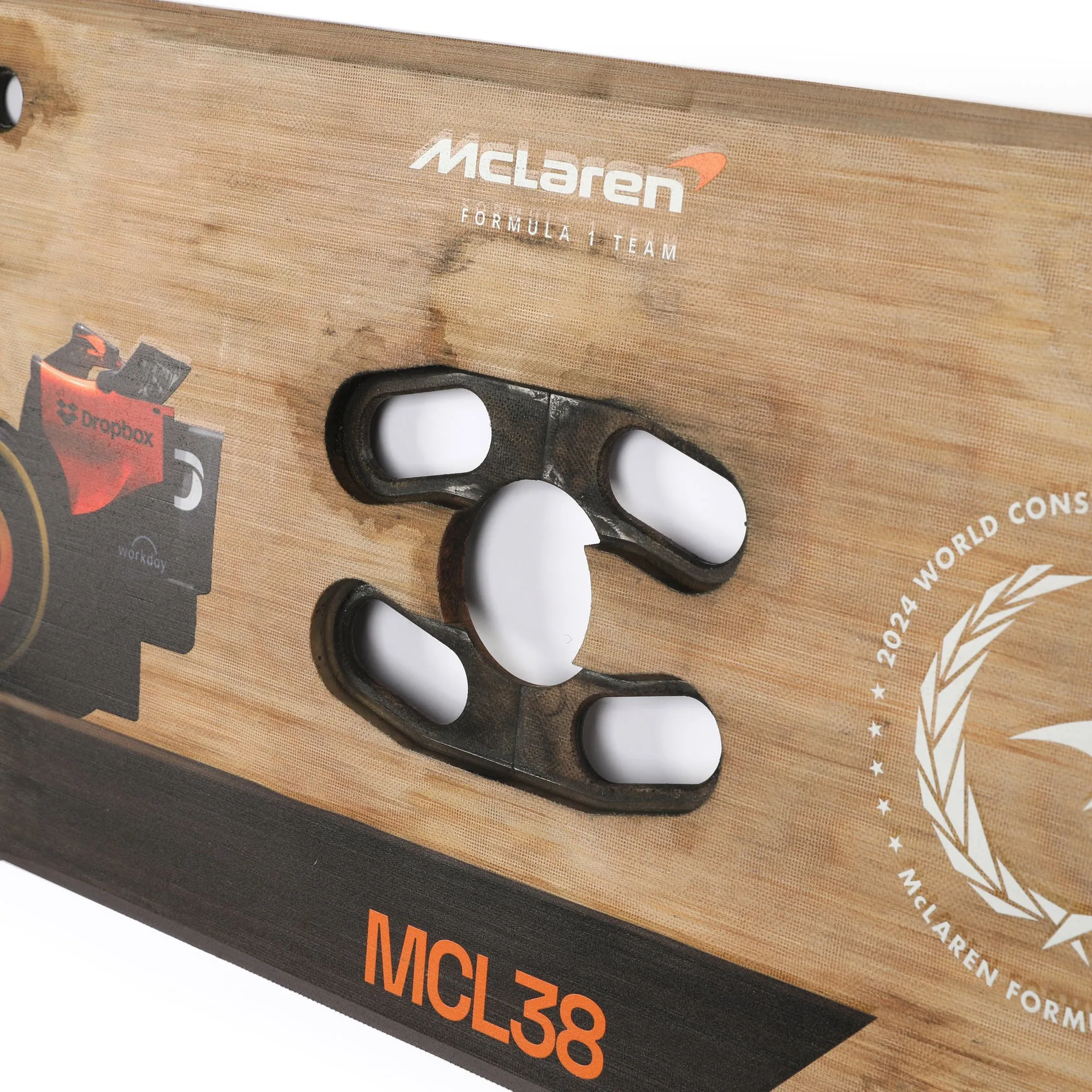 Lando Norris 2024 McLaren F1 Team Race Used Skid Plank Wall Art - Sau Paulo GP