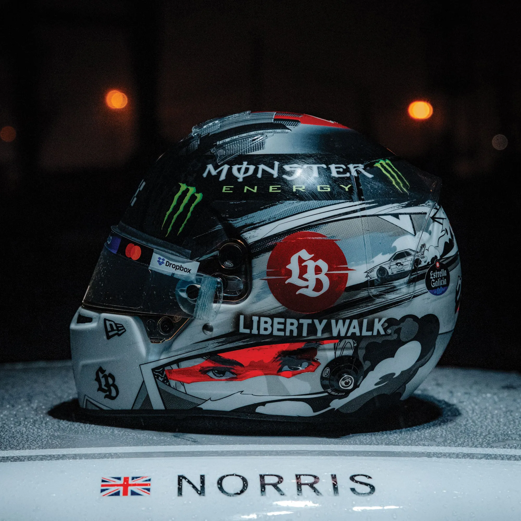 Lando Norris 2025 1:2 Scale Helmet - Japanese GP