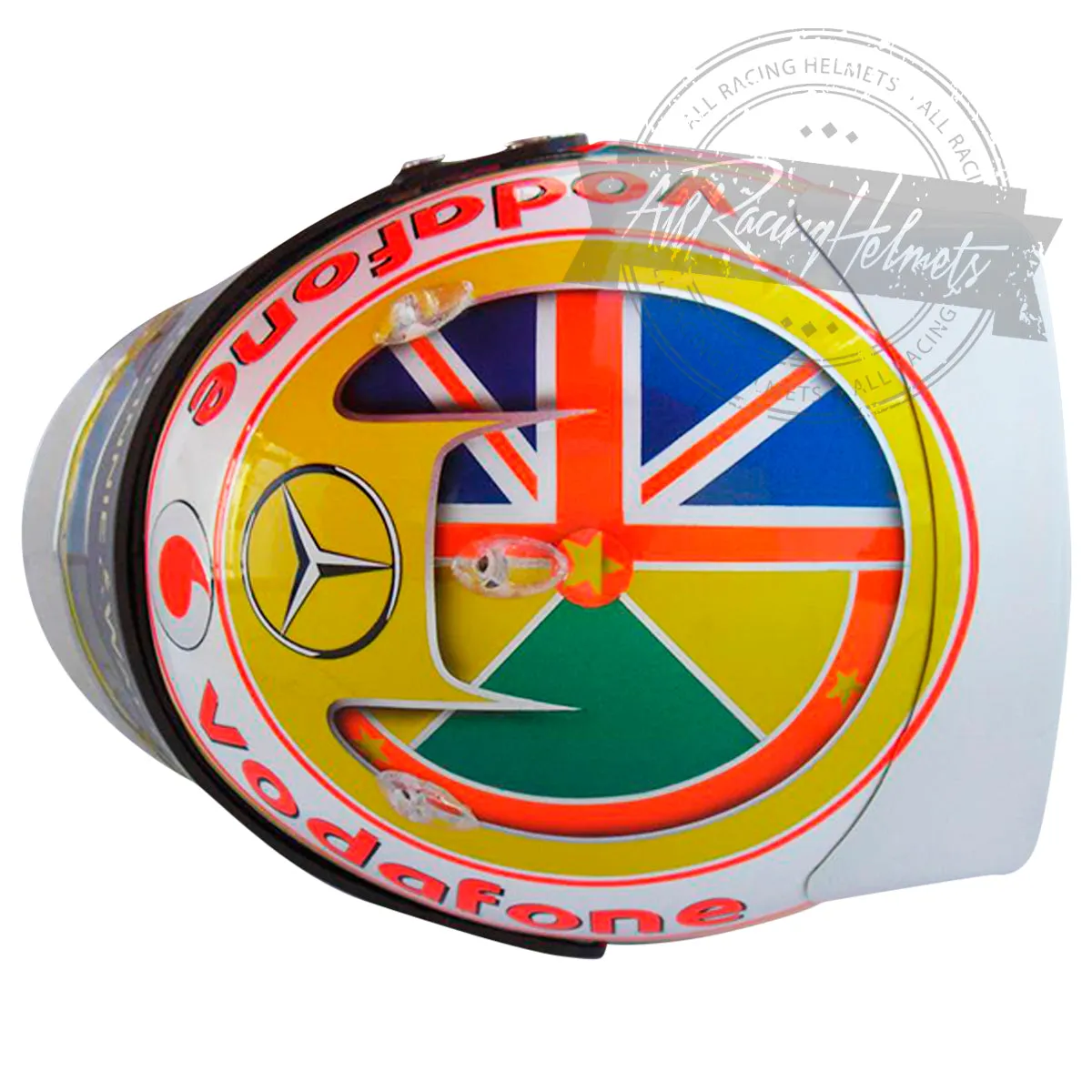 Lewis Hamilton 2010 F1 Silverstone GP Replica Helmet Scale 1:1