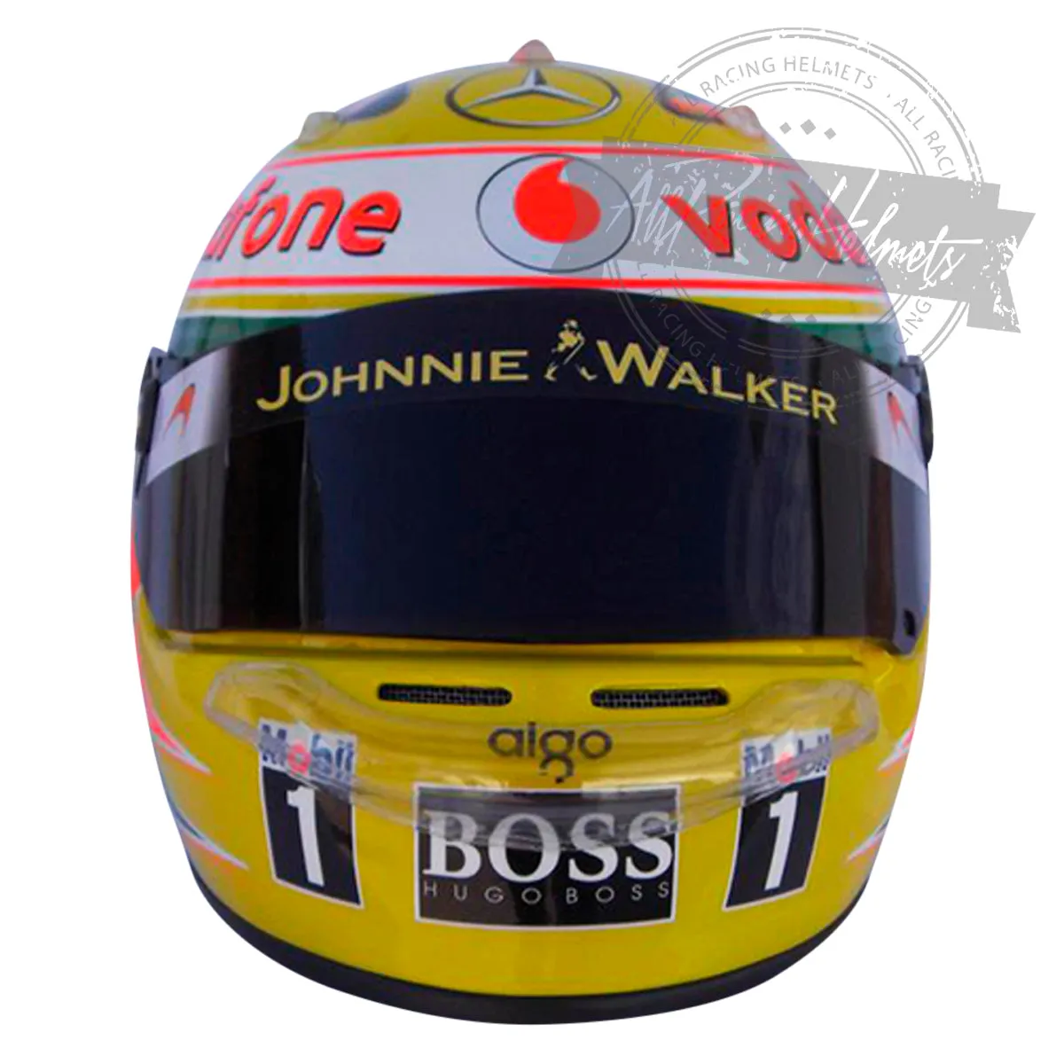 Lewis Hamilton 2010 F1 Silverstone GP Replica Helmet Scale 1:1