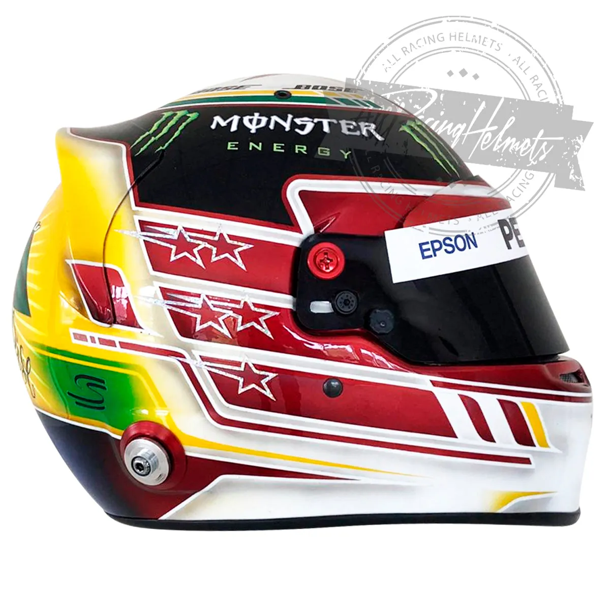 Lewis Hamilton 2018 Interlagos Grand Prix F1  Replica Helmet Scale 1:1