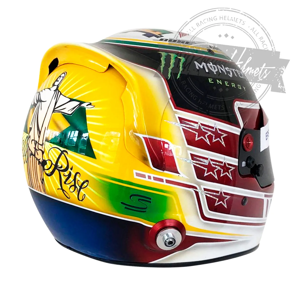 Lewis Hamilton 2018 Interlagos Grand Prix F1  Replica Helmet Scale 1:1