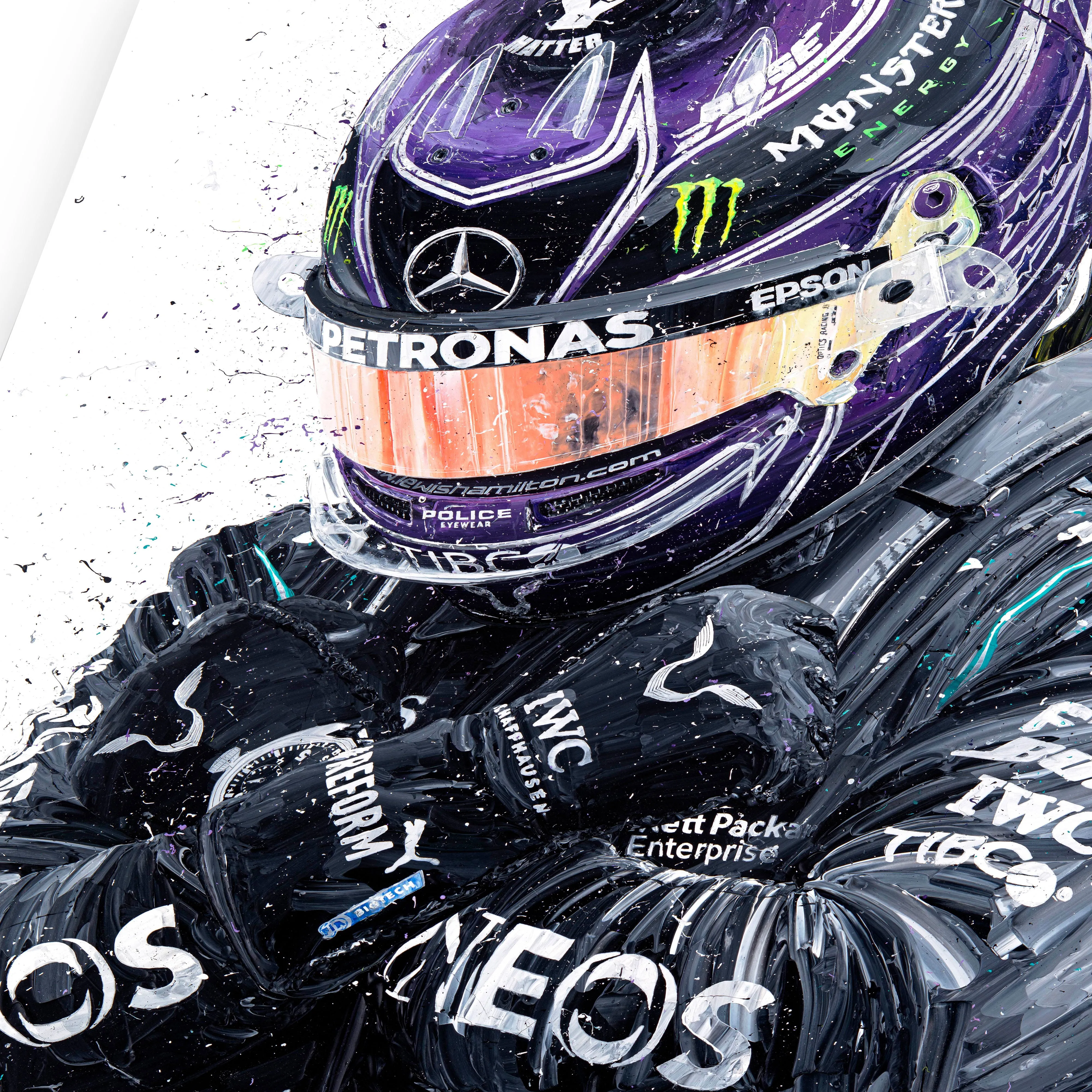 Lewis Hamilton 'Tribute' Giclee Print – David Johnson