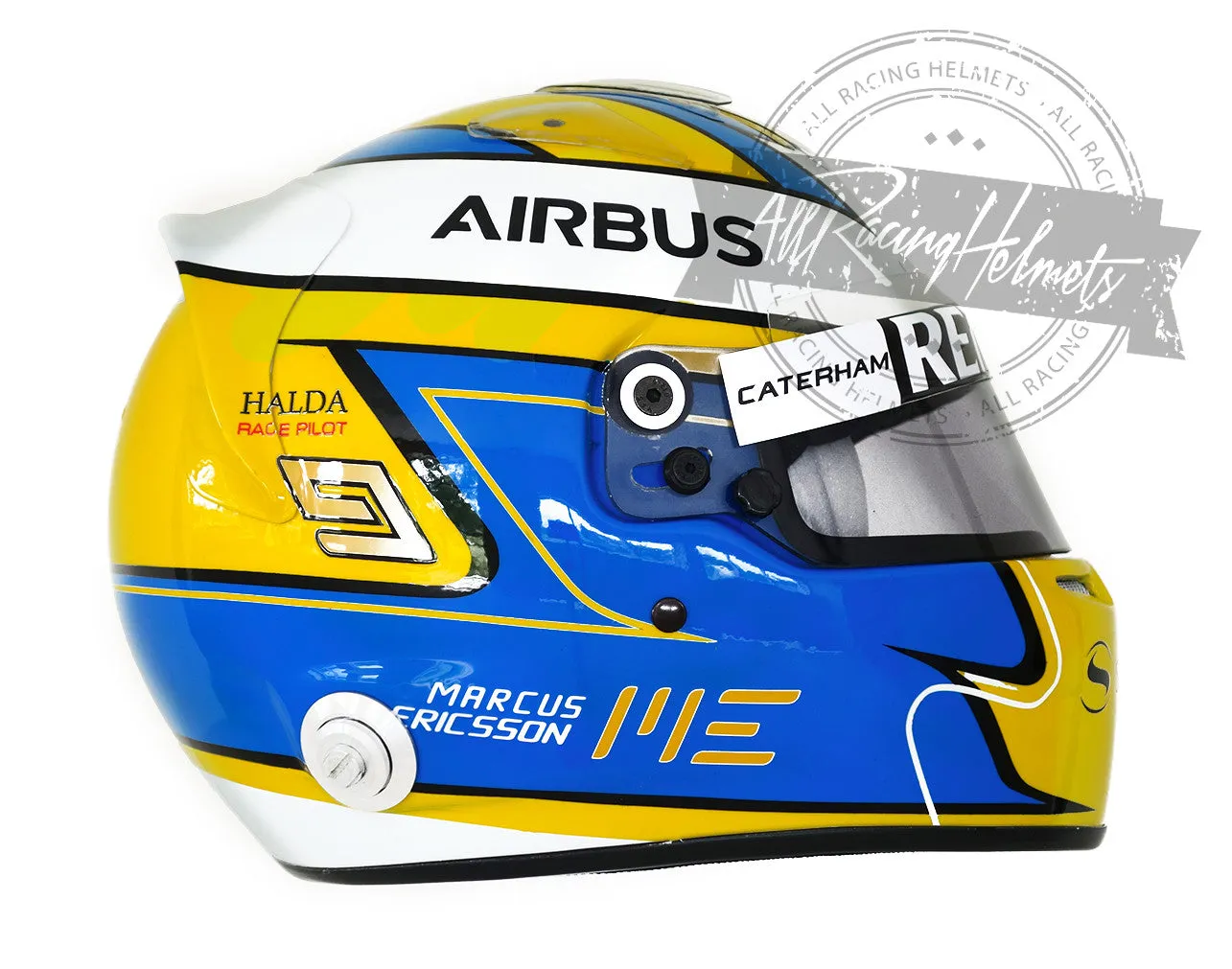 Marcus Ericsson 2014 F1 Replica Helmet Scale 1:1