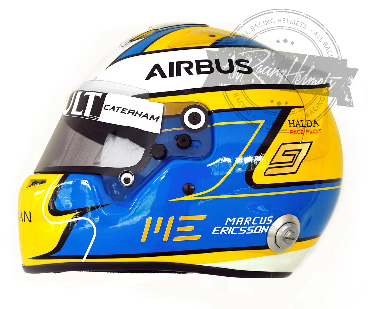 Marcus Ericsson 2014 F1 Replica Helmet Scale 1:1