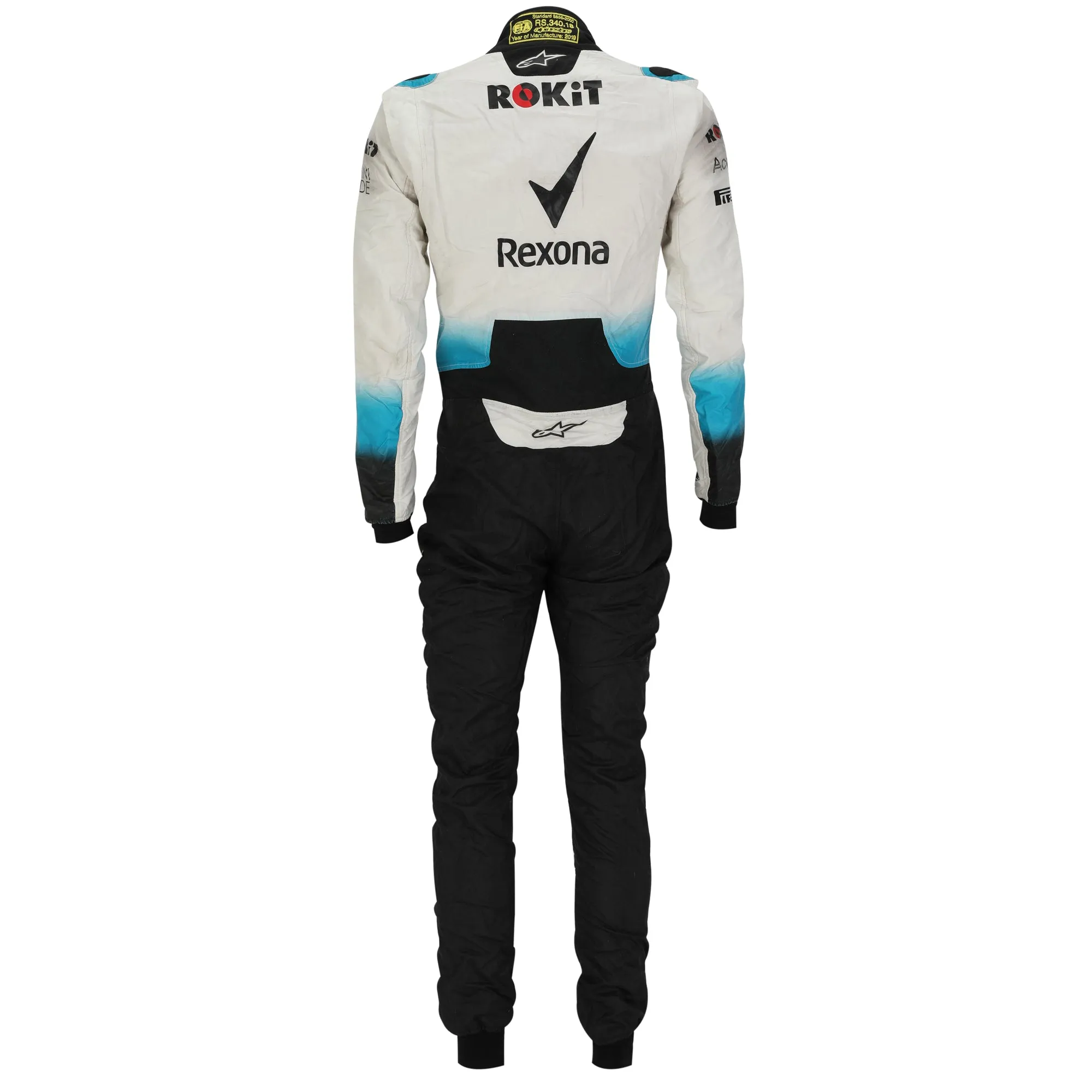 Nicholas Latifi 2019 ROKiT Williams Racing Grand Prix Used Suit