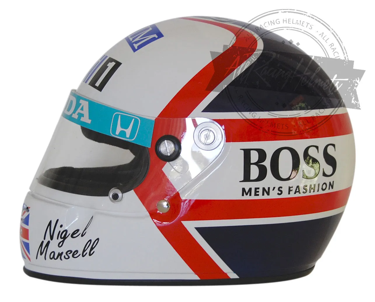 Nigel Mansell 1989 F1 Replica Helmet Scale 1:1