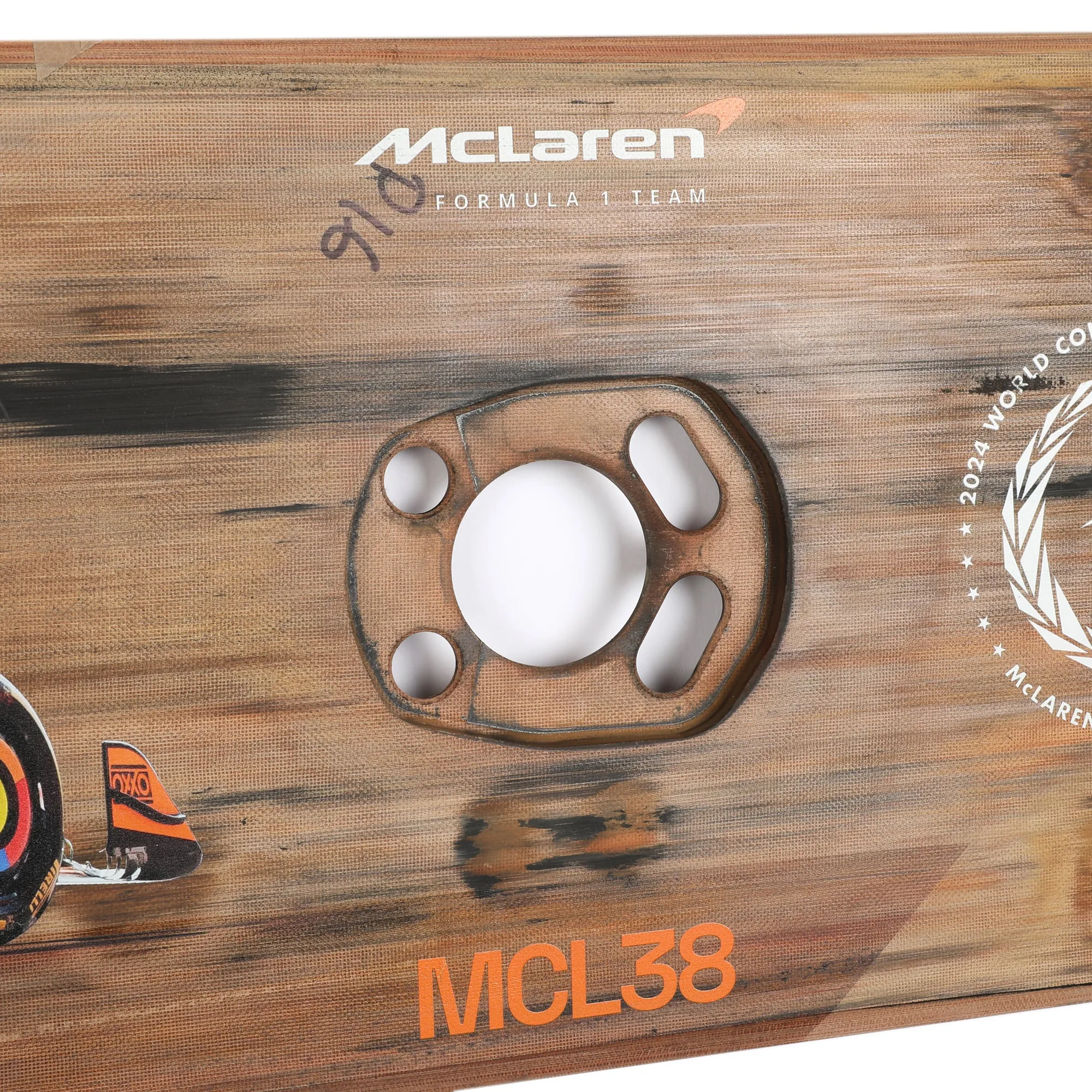 Oscar Piastri 2024 McLaren F1 Team Race Used Skid Plank Wall Art - Austrian Sprint Race