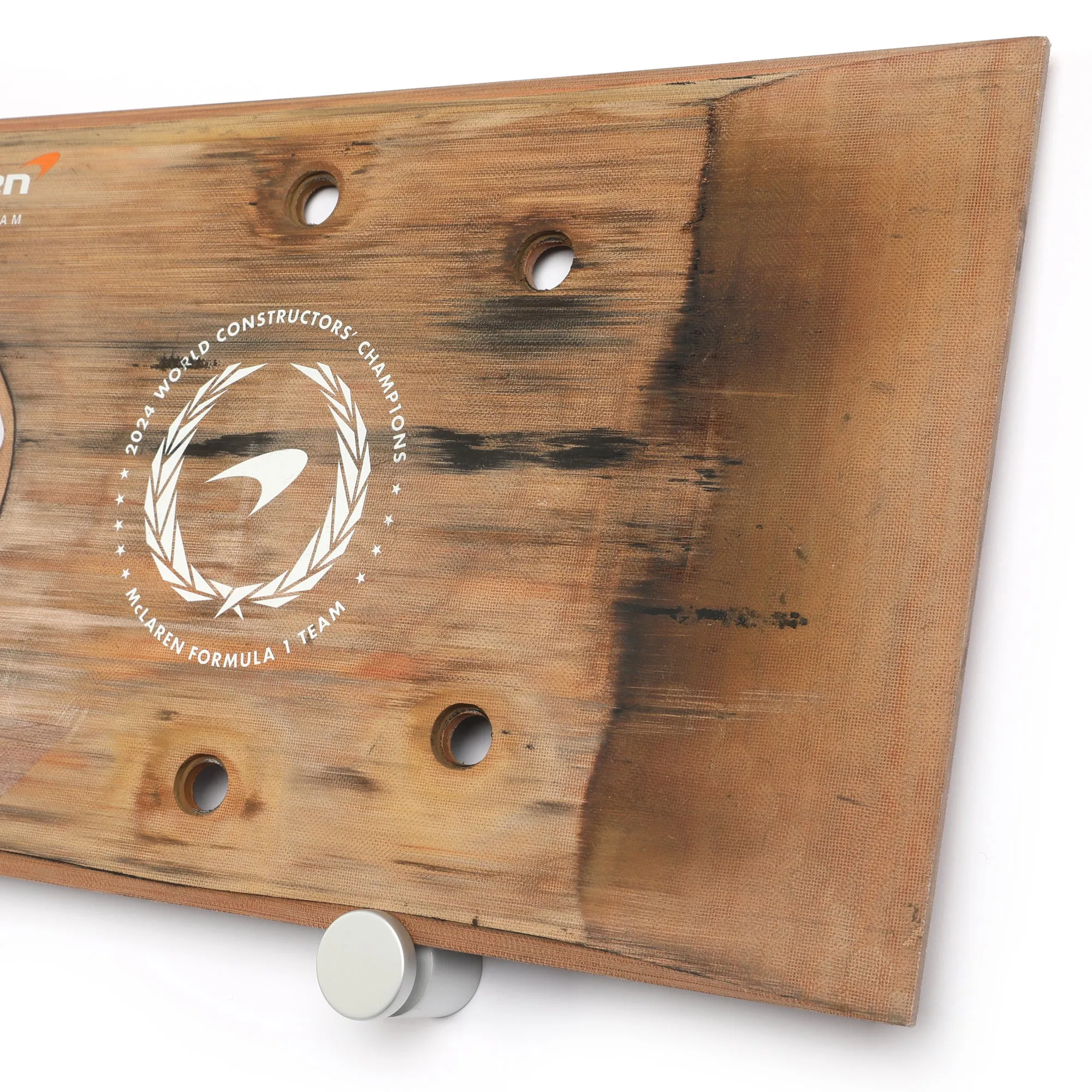 Oscar Piastri 2024 McLaren F1 Team Race Used Skid Plank Wall Art - Austrian Sprint Race