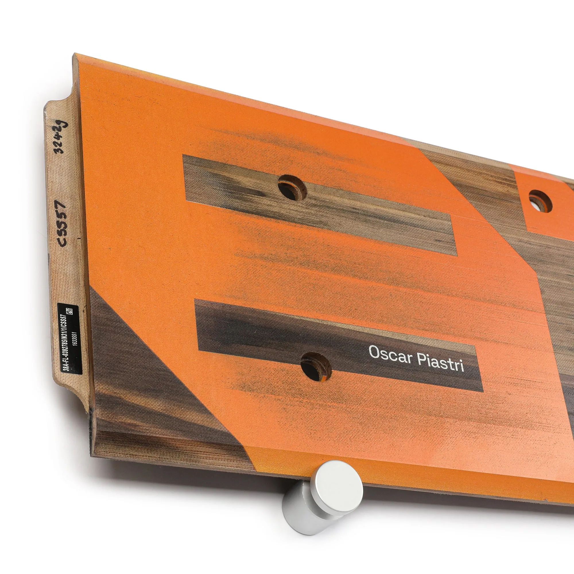 Oscar Piastri 2024 McLaren F1 Team Race Used Skid Plank Wall Art - Belgian GP
