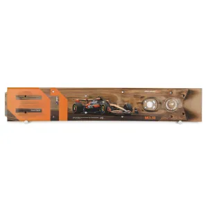 Oscar Piastri 2024 McLaren F1 Team Race Used Skid Plank Wall Art - Belgian GP