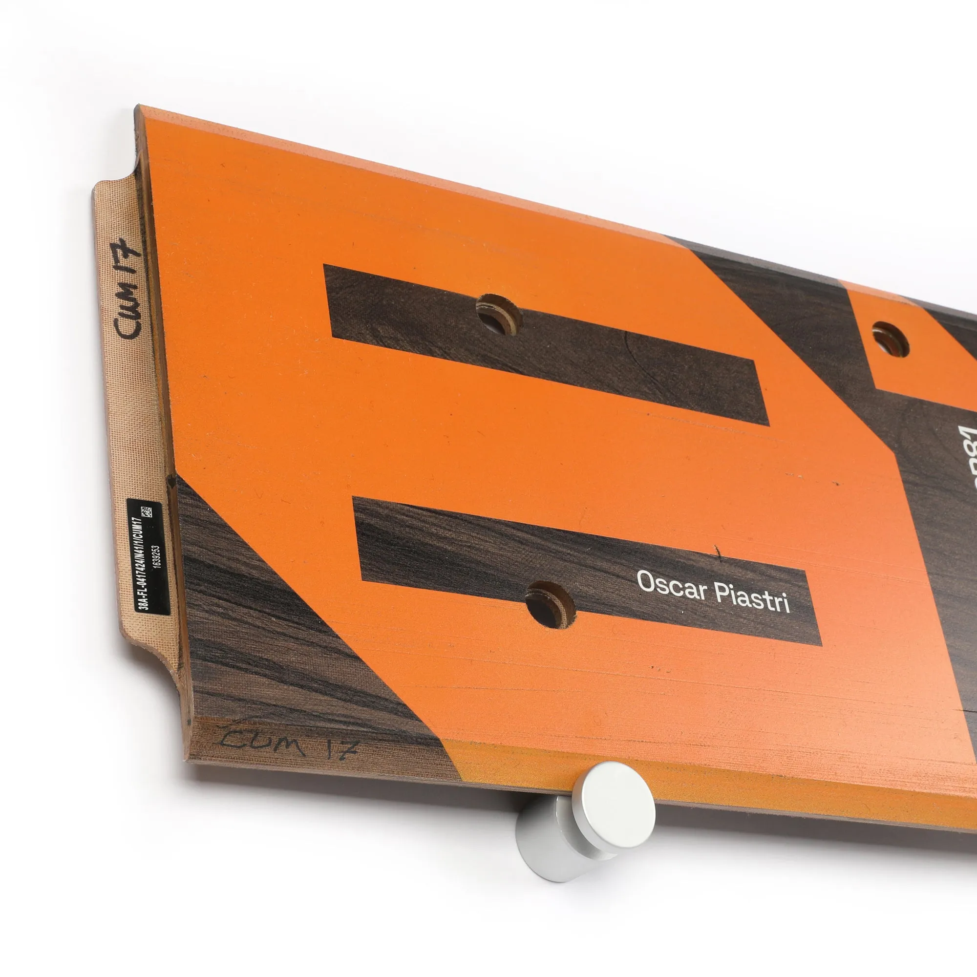 Oscar Piastri 2024 McLaren F1 Team Race Used Skid Plank Wall Art - Dutch GP