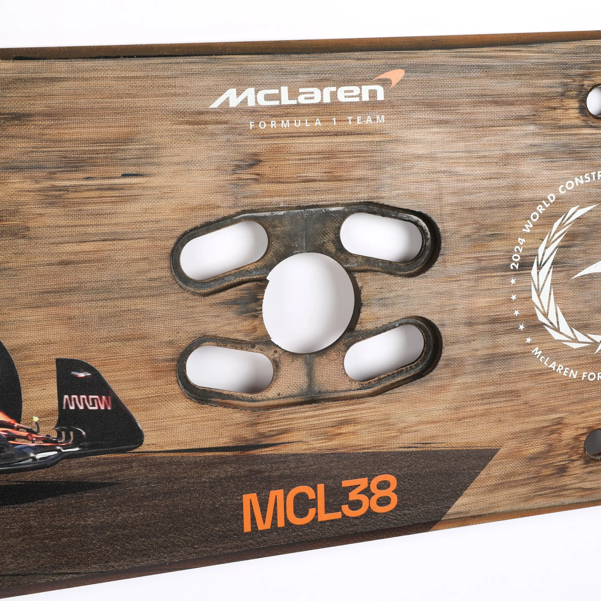 Oscar Piastri 2024 McLaren F1 Team Race Used Skid Plank Wall Art - Dutch GP