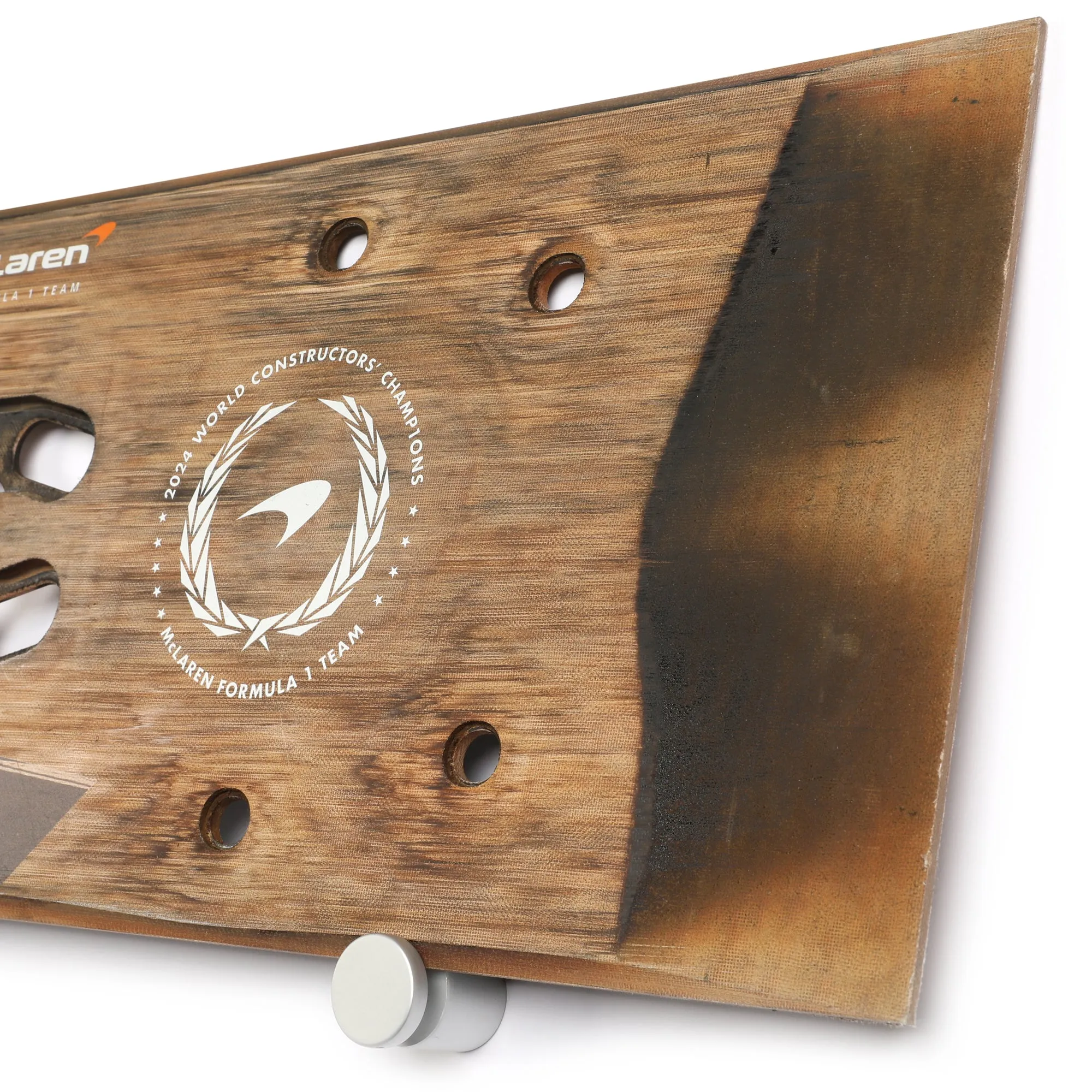 Oscar Piastri 2024 McLaren F1 Team Race Used Skid Plank Wall Art - Dutch GP