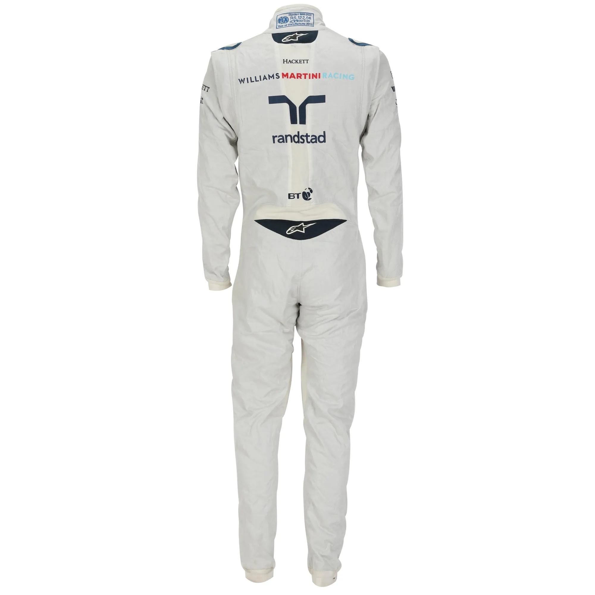 Paul Di Resta 2015 Williams Martini Racing Testing Used Suit