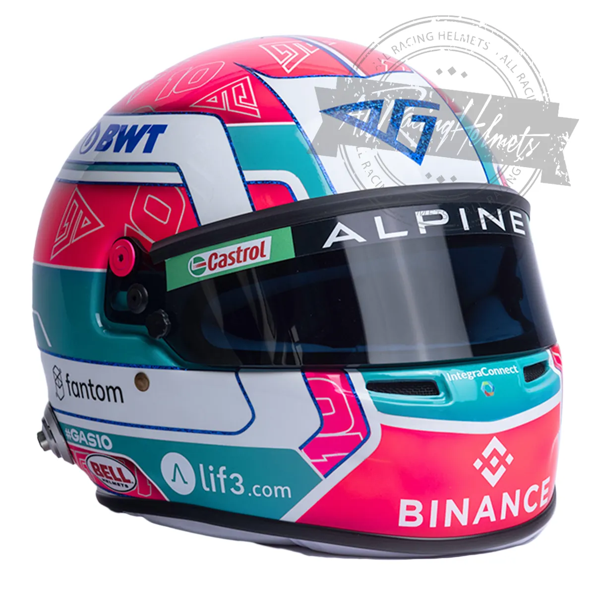 Pierre Gasly 2023 Miami GP F1 Replica Helmet Scale 1:1