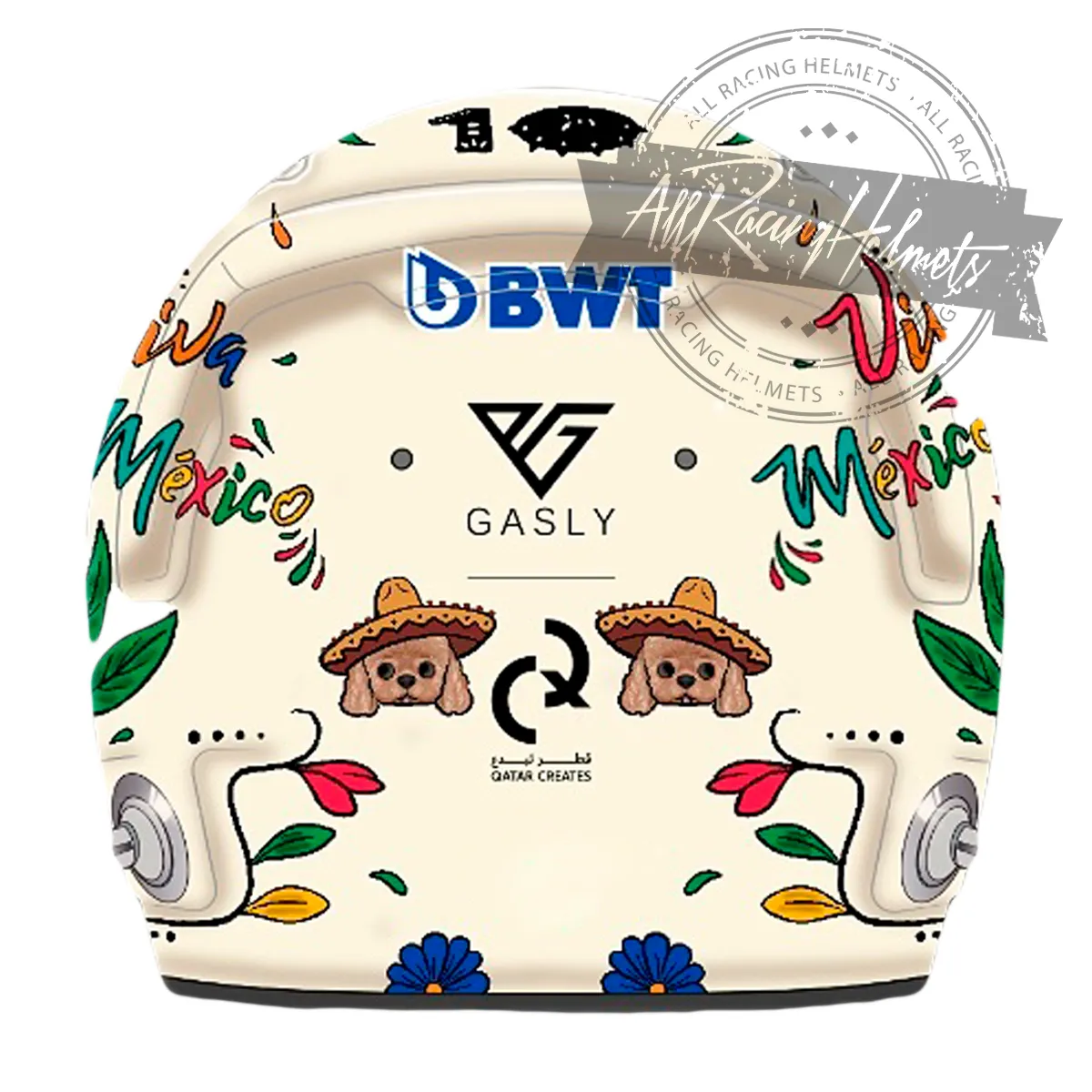 Pierre Gasly 2024 Mexico GP F1 Replica Helmet Scale 1:1
