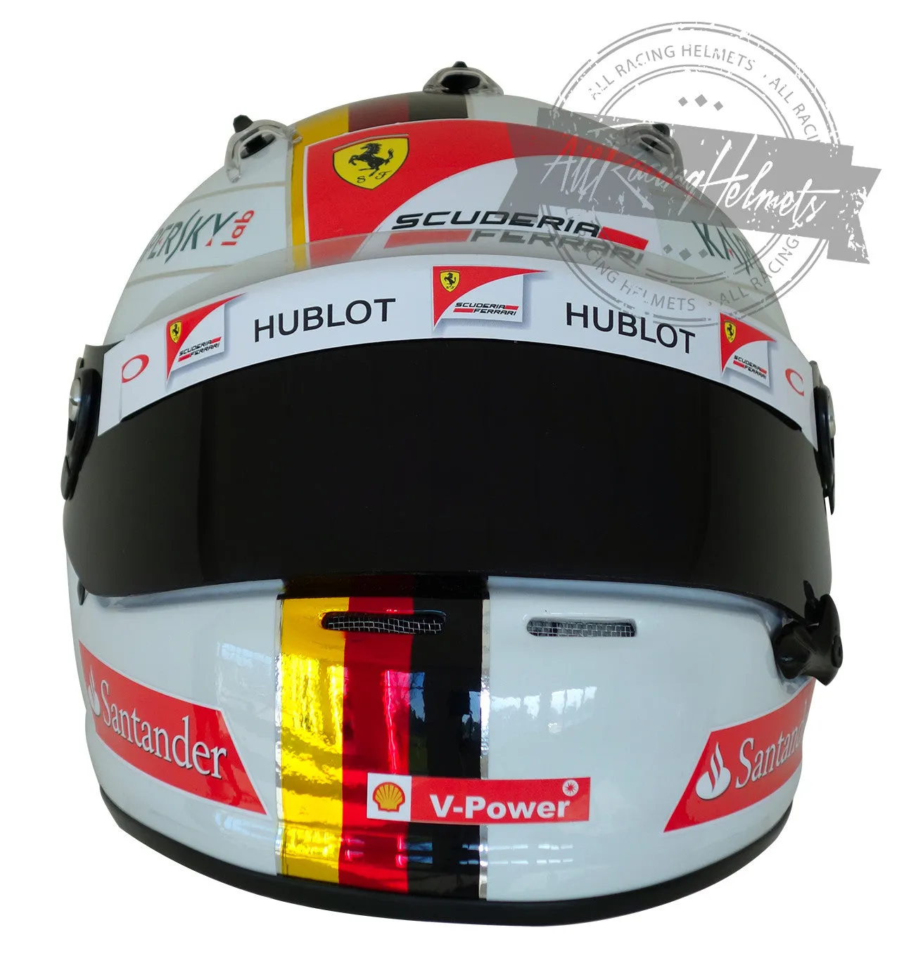 Sebastian Vettel 2015 New Chromed F1 Replica Helmet Scale 1:1