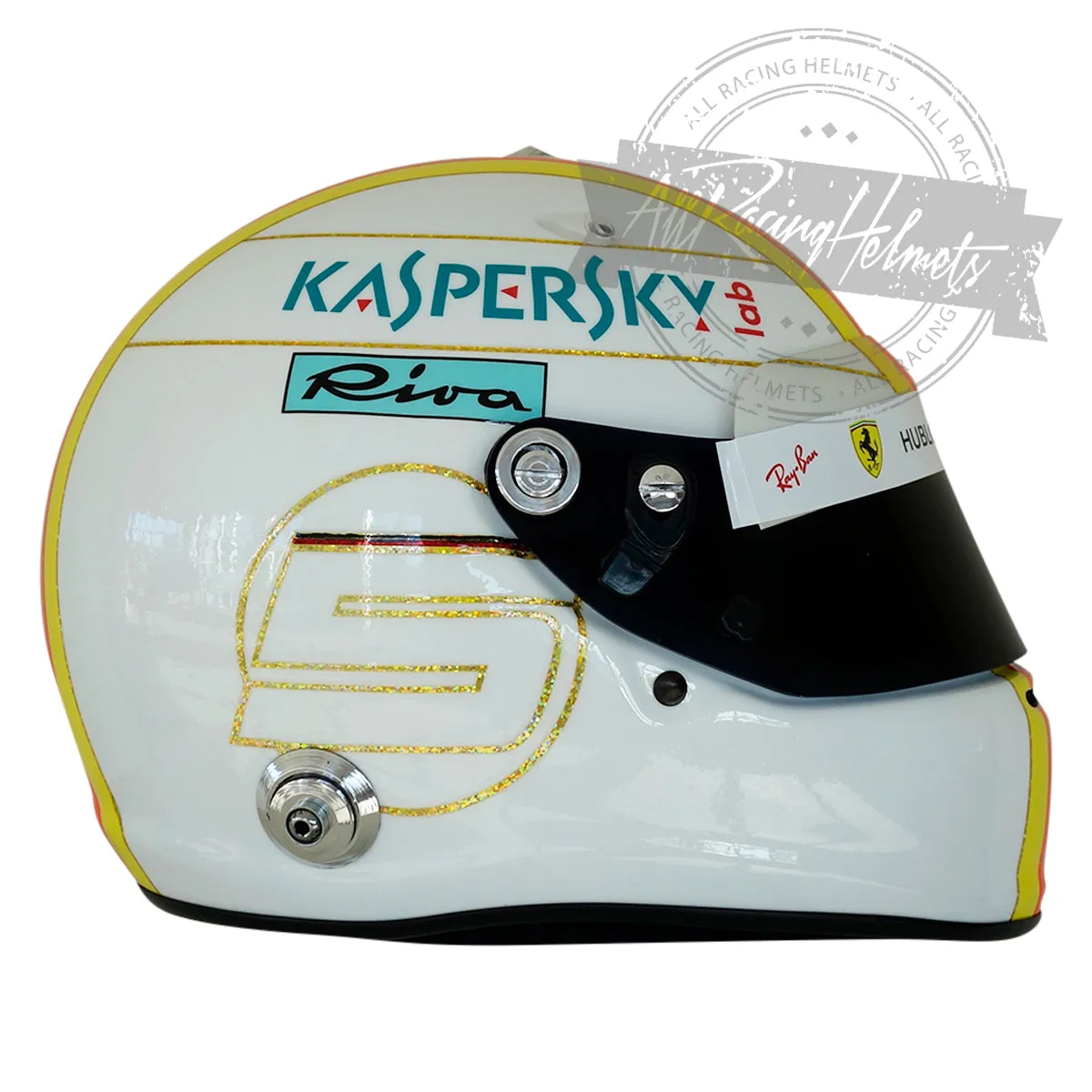 Sebastian Vettel 2018 Bahrain GP F1 Replica Helmet Scale 1:1