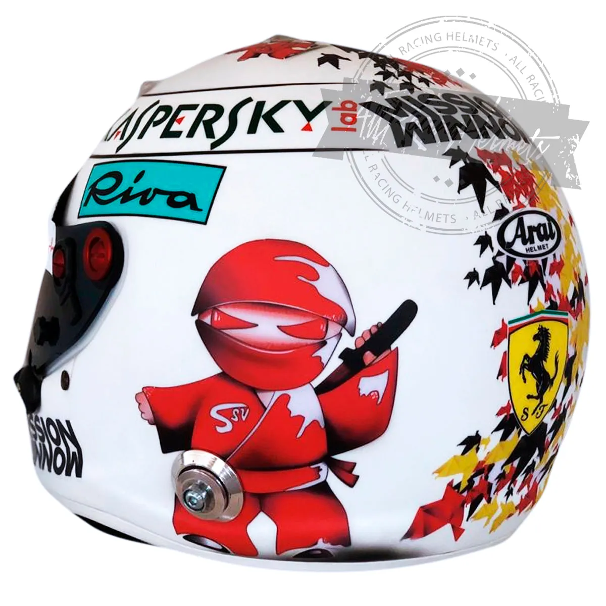 Sebastian Vettel 2018 Suzuka GP F1 Replica Helmet Scale 1:1