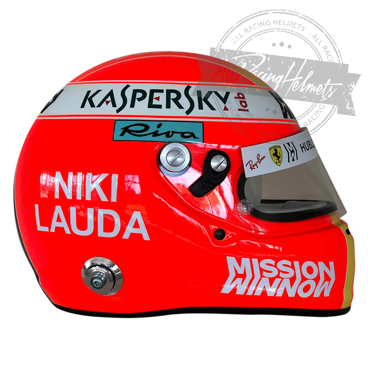 Sebastian Vettel 2019 Monaco GP "Tribute Niki Lauda" F1 Replica Helmet Scale 1:1