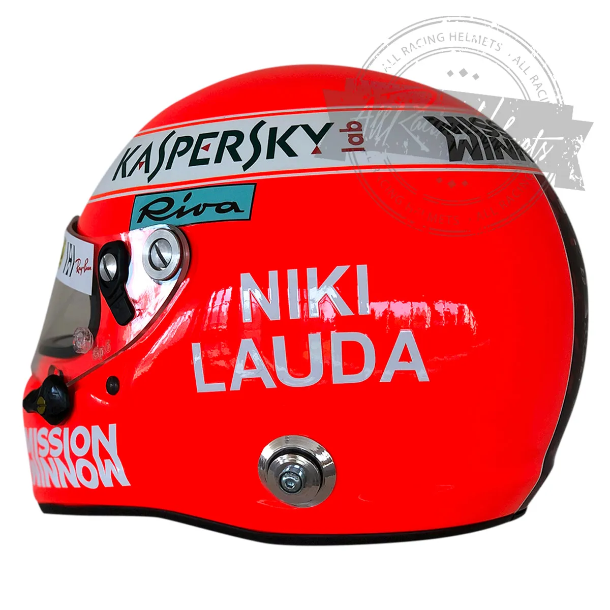 Sebastian Vettel 2019 Monaco GP "Tribute Niki Lauda" F1 Replica Helmet Scale 1:1