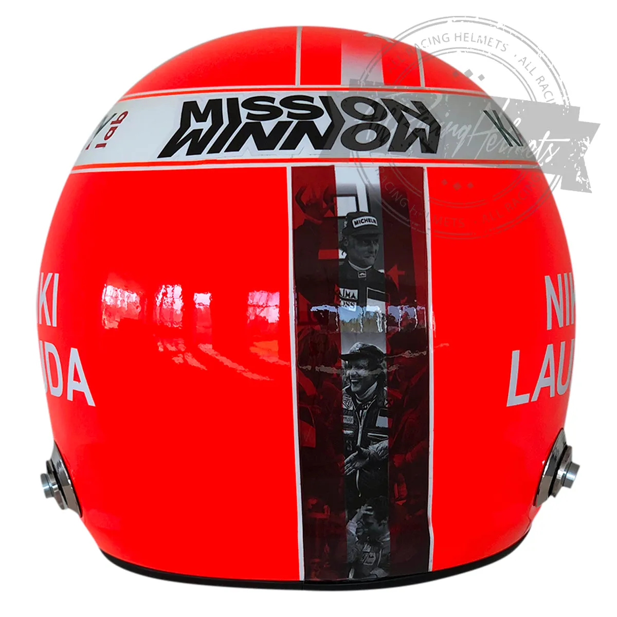 Sebastian Vettel 2019 Monaco GP "Tribute Niki Lauda" F1 Replica Helmet Scale 1:1