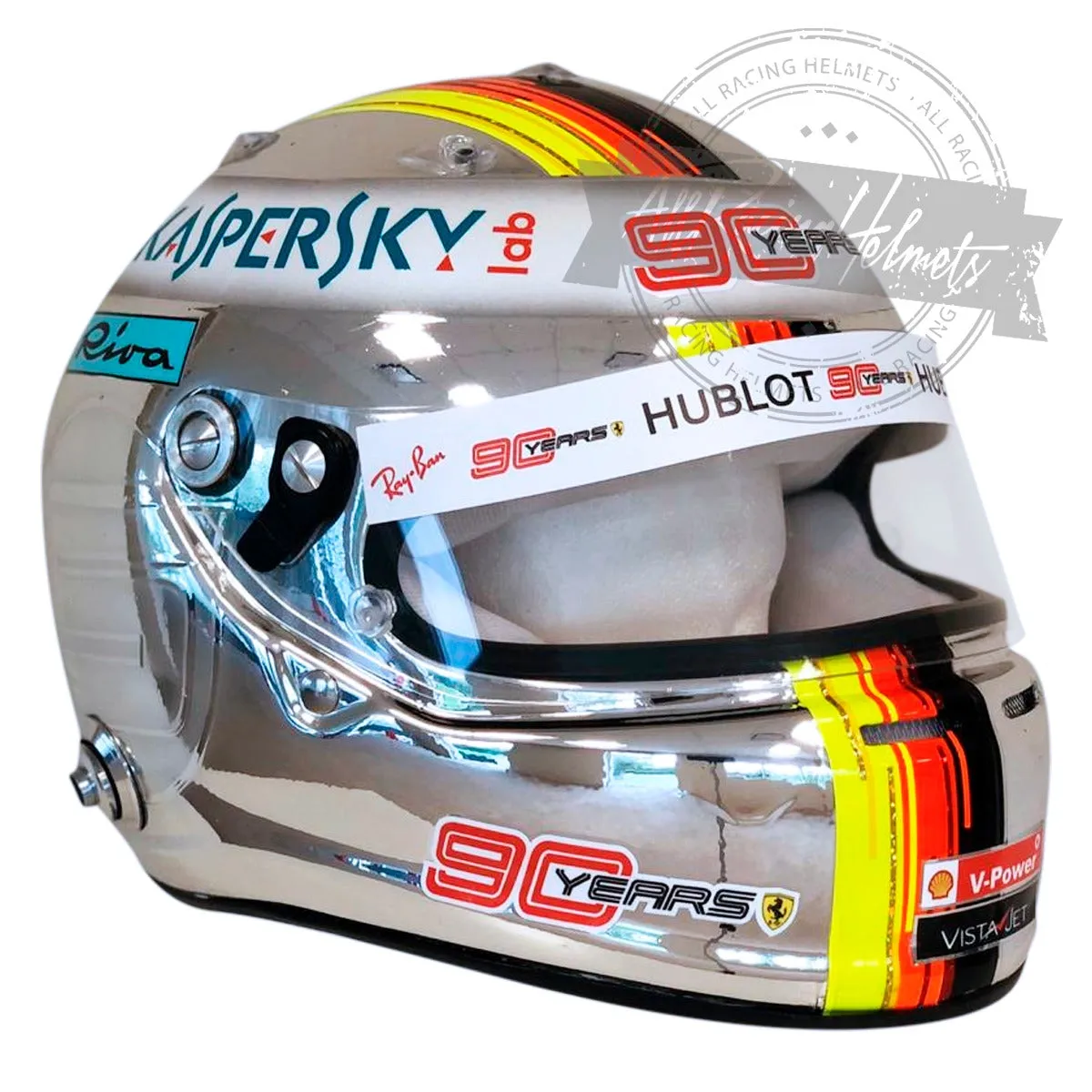 Sebastian Vettel 2019 Singapore GP F1 Replica Helmet Scale 1:1