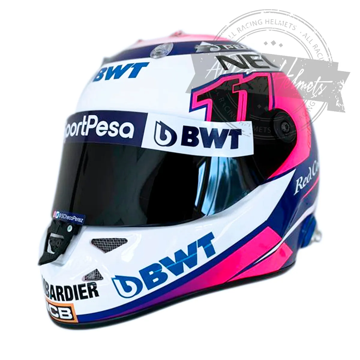 Sergio Perez 2019 F1 Replica Helmet Scale 1:1