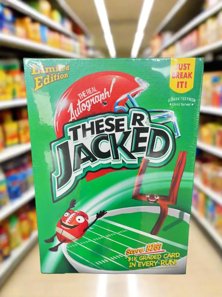 'THESE R JACKED' JUST BREAK IT EXTRA JUICED BOX - 1 ITEM FOOTBALL FULL SIZE HELMET - AUTHENTIC AUTOGRAPH