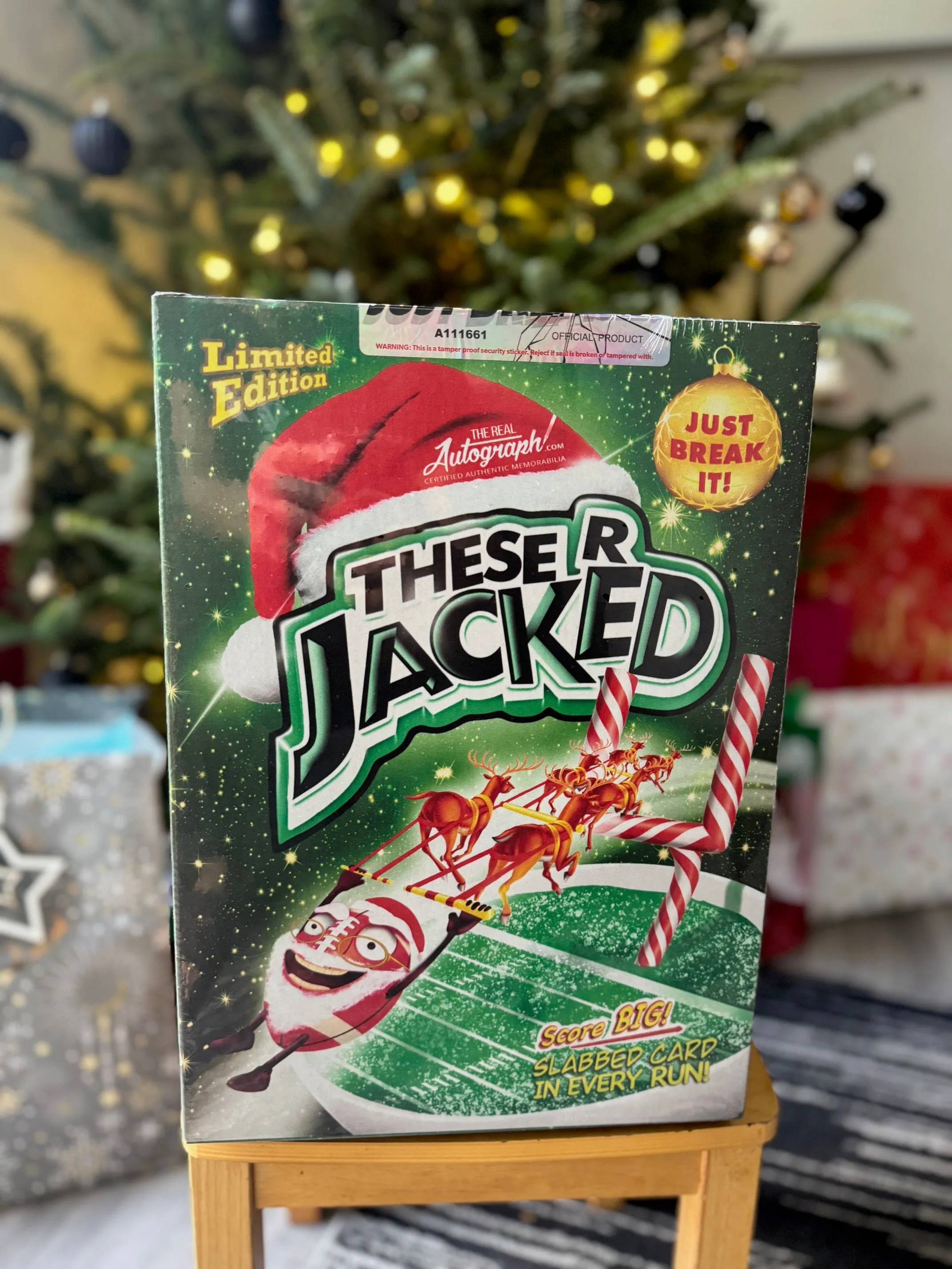 'THESE R JACKED' JUST BREAK IT EXTRA JUICED BOX - 1 ITEM FOOTBALL FULL SIZE HELMET - AUTHENTIC AUTOGRAPH