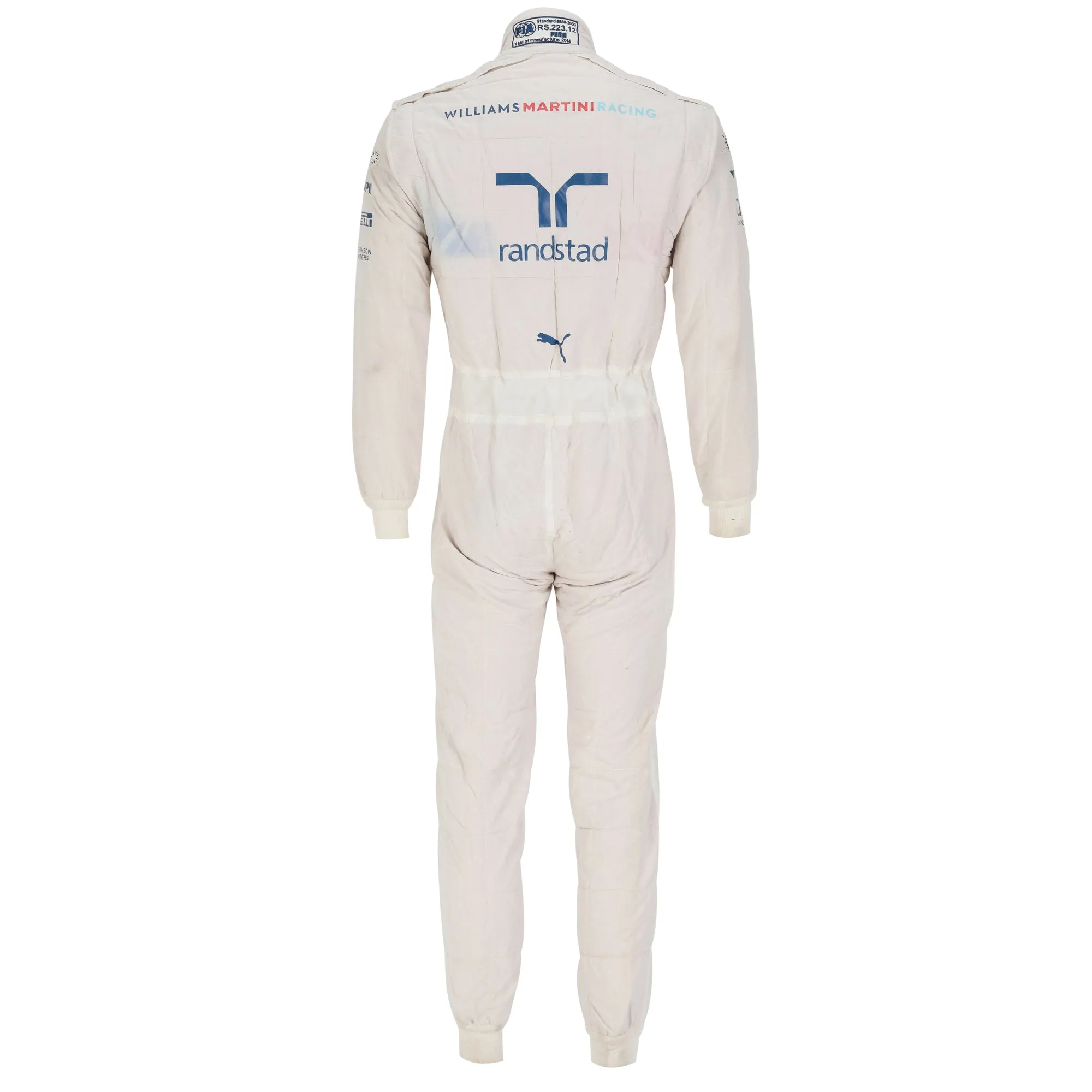 Valtteri Bottas 2014 Williams Martini Racing Grand Prix Used Suit